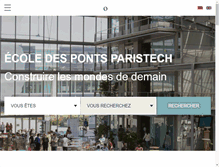 Tablet Screenshot of graduateschool.enpc.fr